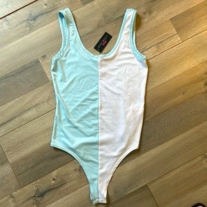 NWT bodysuit very soft cheeky bottom with snap closure